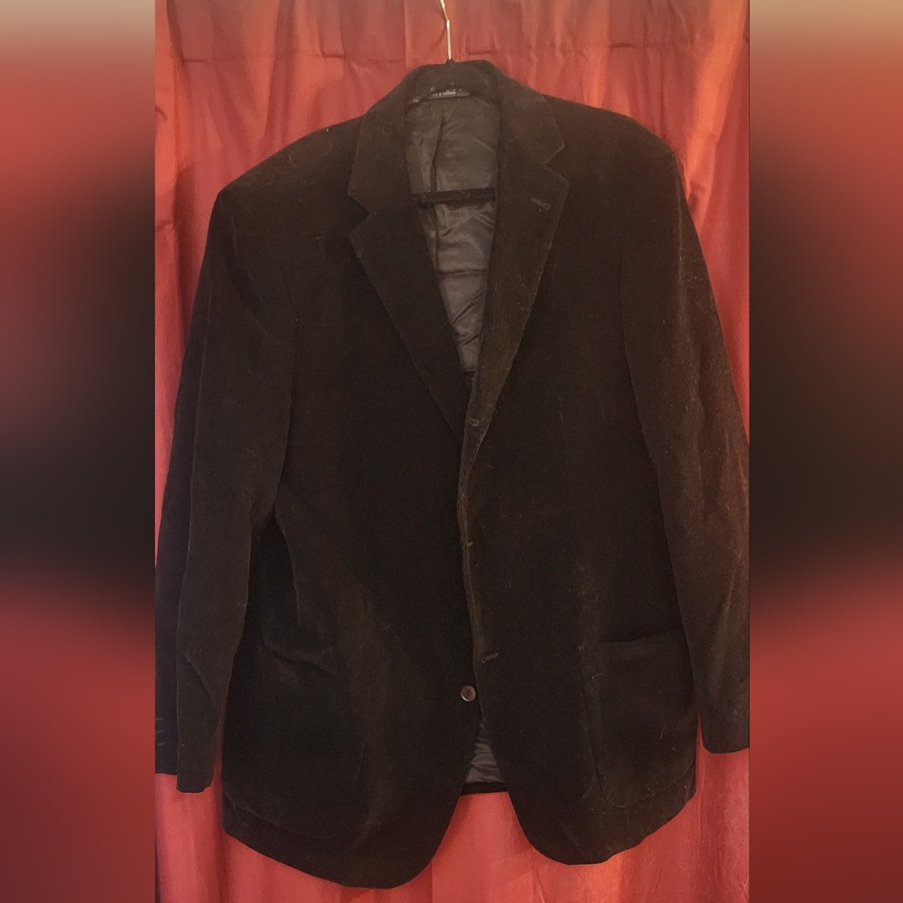 Hugo Boss Elegant Black Corduroy Blazer